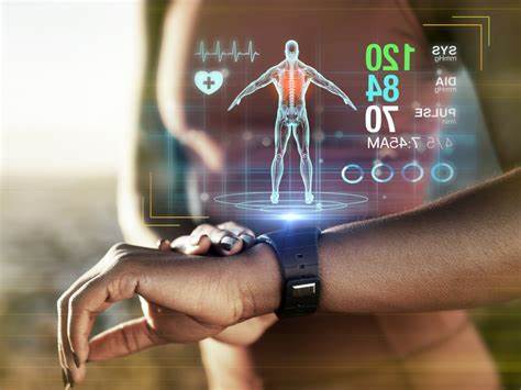 Various wearable technology gadgets like smartwatches.